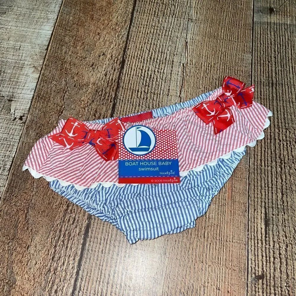 Boathouse baby mudpie bikini bottom nautical